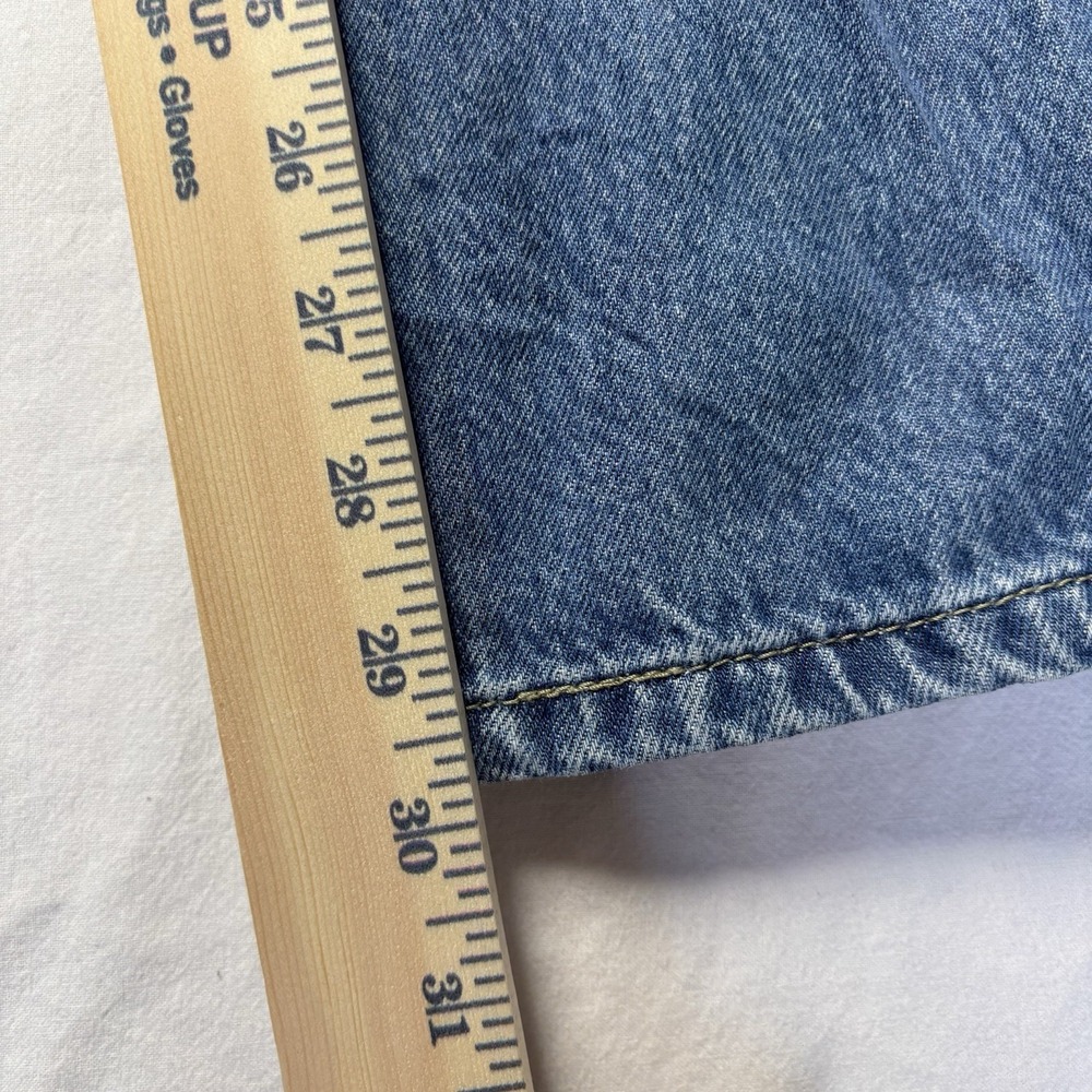 Levi's Low Pro Straight Leg Jeans Cotton Denim Size 28 Relaxed Fit Medium Wash - Picture 8 of 10